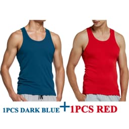 Tank Tops Men New 100% Cotton Solid Vest Mens Slim Casual Breathable Sleeveless Tops Gym Running Undershirt Male Gift Hot Sale