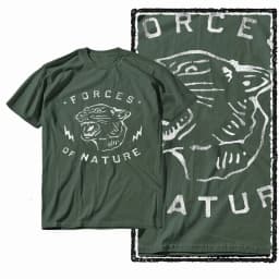 G41 Army Green Vintage 100% Cotton Tiger Printed Men's T-shirt | Streetwear Big Size Cool O-neck men's Tee Tshirt