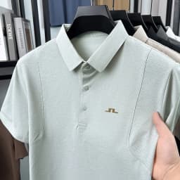 Designer Edition Men Summer New Short-Sleeved Polo Shirt Lapel Button Embroidery Comfortable Breathable Hot-Selling Men's Wear