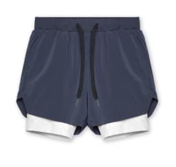 2025 NEW Men's Sports Shorts 2 in 1 Running Shorts Men's Double Layer Breathable Fitness Bodybuilding Training Jogging Shorts