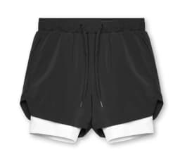 2025 NEW Men's Sports Shorts 2 in 1 Running Shorts Men's Double Layer Breathable Fitness Bodybuilding Training Jogging Shorts