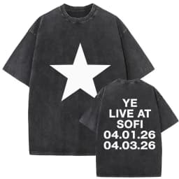 Vintage Washed Kanye West Ye Bully Album 2026 Graphic T Shirts Men's Hip Hop Oversized Fashion Cotton T-shirt Unisex Streetwear
