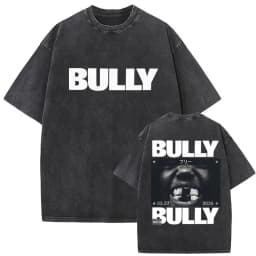 Vintage Washed Kanye West Ye Bully Album 2026 Graphic T Shirts Men's Hip Hop Oversized Fashion Cotton T-shirt Unisex Streetwear