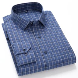 Pure Cotton Men's Plaid Shirt Long Sleeve Regular Fit Men Casual Oversized Shirt Leisure Autumn Male Blouse New Plus Size