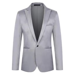 New Arrival Luxury Men Blazer Fashion Brand Suit Slim Fit Suit Blazers Male Jacket Business Casual Solid Color Long Sleeve