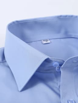 Men's French Cufflinks Shirt, Men's Slim Fit Long Sleeved Business Sleeve Nail Free Business Formal Men's Solid Color Shirt