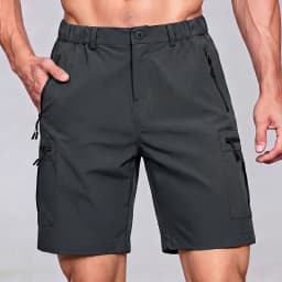 Men's Cargo Shorts; Summer Waterproof Breathable Comfortable; Multi-Pocket; Outdoor Casual Sports Beach Pants; Elastic Waistband