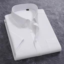 100% Cotton Men's Oxford Shirt Summer Short Sleeve Stylish Loose Stripe Solid Color Fit Dress Formal White Shirt Plus Size 5XL 