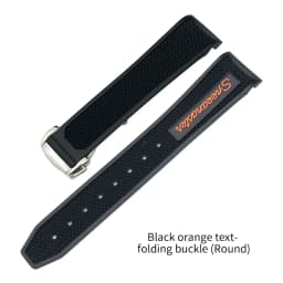 20mm 21mm 19mm 18mm 22mm Quality Natural Rubber Silicone Watch Band for Omega Speedmaster Watch Seamaster Deployment Clasp Strap