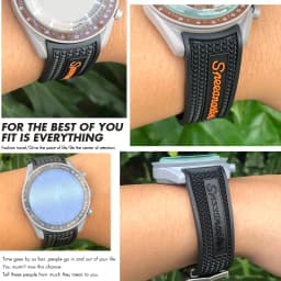 20mm 21mm 19mm 18mm 22mm Quality Natural Rubber Silicone Watch Band for Omega Speedmaster Watch Seamaster Deployment Clasp Strap
