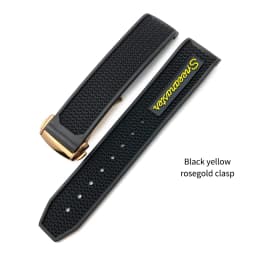 20mm 21mm 19mm 18mm 22mm Quality Natural Rubber Silicone Watch Band for Omega Speedmaster Watch Seamaster Deployment Clasp Strap