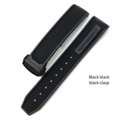 20mm 21mm 19mm 18mm 22mm Quality Natural Rubber Silicone Watch Band for Omega Speedmaster Watch Seamaster Deployment Clasp Strap