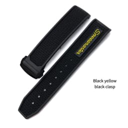 20mm 21mm 19mm 18mm 22mm Quality Natural Rubber Silicone Watch Band for Omega Speedmaster Watch Seamaster Deployment Clasp Strap