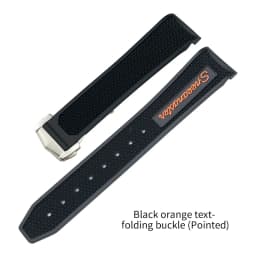 20mm 21mm 19mm 18mm 22mm Quality Natural Rubber Silicone Watch Band for Omega Speedmaster Watch Seamaster Deployment Clasp Strap