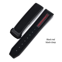 20mm 21mm 19mm 18mm 22mm Quality Natural Rubber Silicone Watch Band for Omega Speedmaster Watch Seamaster Deployment Clasp Strap