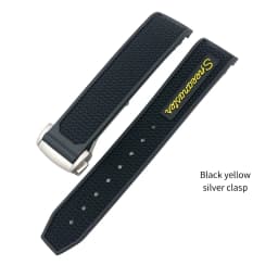 20mm 21mm 19mm 18mm 22mm Quality Natural Rubber Silicone Watch Band for Omega Speedmaster Watch Seamaster Deployment Clasp Strap