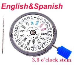 High Accuracy Japan NH35A Automatic Mechanical Movement NH34 NH36 NH38 NH05 NH70/71/72 21600 bph GMT Model 3.8H 4H 9H Crown