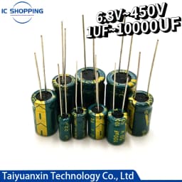 High Frequency Low Resistance Aluminium Capacitor 10V 16V 25V 35V 50V 63V 100V 400V 450V 100 220 330 1000 2200 3300 4700 6800UF