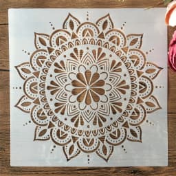 30*30cm Geometry Mandala Layered Round DIY Layering Stencils Painting Scrapbook Coloring Embossing Album Decorative Template