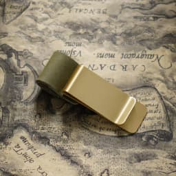 Metal Leather Pen Holder Brass and Stainless Steel Pencil Clip for Genuine Leather Notebook Journal Diary