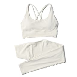 SOISOU Nylon Yoga Set Women's Tracksuit Gym Fitness Set Woman 2 Pieces Leggings Sports Bra Breathable Sportwear Woman Clothes