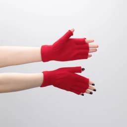 1pair Black Short Half Finger Fingerless Knit Wrist Glove Winter Warm Stretch Work Gloves for Women and Men Cycling Accessories