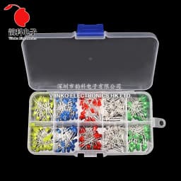 3MM 5MM Light Emitting Diodes Electronics Kit Box F3 F5 LED Diode Assorted Kit White Green Red Blue Yellow Orange