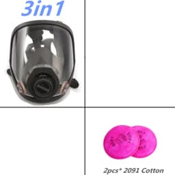 Gas Mask Acid/Organic/Ammonia 6800 Full Face Mask Respirator Paint Chemical Pesticide Laboratory Anti-dust Multifunction Filters