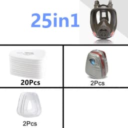 Gas Mask Acid/Organic/Ammonia 6800 Full Face Mask Respirator Paint Chemical Pesticide Laboratory Anti-dust Multifunction Filters