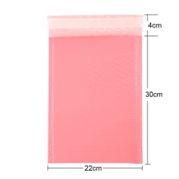 100pcs Bubble Mailers Padded Envelopes Pearl Film Gift Present Mail Envelope Bag For Book Magazine Lined Mailer Self Seal Pink