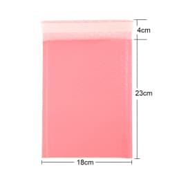 100pcs Bubble Mailers Padded Envelopes Pearl Film Gift Present Mail Envelope Bag For Book Magazine Lined Mailer Self Seal Pink