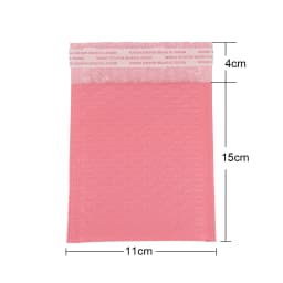 100pcs Bubble Mailers Padded Envelopes Pearl Film Gift Present Mail Envelope Bag For Book Magazine Lined Mailer Self Seal Pink