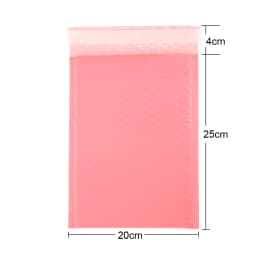 100pcs Bubble Mailers Padded Envelopes Pearl Film Gift Present Mail Envelope Bag For Book Magazine Lined Mailer Self Seal Pink