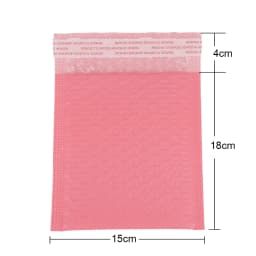 100pcs Bubble Mailers Padded Envelopes Pearl Film Gift Present Mail Envelope Bag For Book Magazine Lined Mailer Self Seal Pink