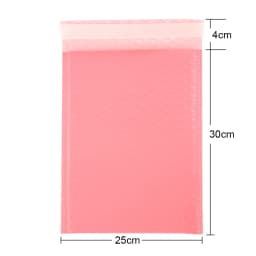 100pcs Bubble Mailers Padded Envelopes Pearl Film Gift Present Mail Envelope Bag For Book Magazine Lined Mailer Self Seal Pink