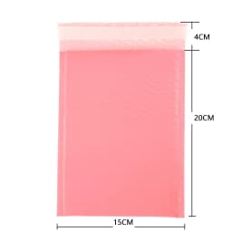 100pcs Bubble Mailers Padded Envelopes Pearl Film Gift Present Mail Envelope Bag For Book Magazine Lined Mailer Self Seal Pink