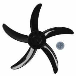 Good Packaging Household Plastic Fan Blade 5 Leaves with Nut Cover for 20 Inch Standing Pedestal Fan Table Fanner Accessory