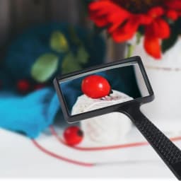 10X Handheld Magnifier Large Rectangular Handheld Rectangular Magnifier Magnifying Glass Loupe For Reading Newspaper Use