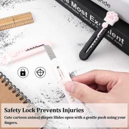 Zoecor 3/2Pcs Stationery Mini Pocket Cute Cat Paw Art Utility Knife Paper Box Cutter Small Non-Slip нож School Art Supplies Tool