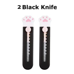 Zoecor 3/2Pcs Stationery Mini Pocket Cute Cat Paw Art Utility Knife Paper Box Cutter Small Non-Slip нож School Art Supplies Tool