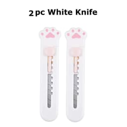 Zoecor 3/2Pcs Stationery Mini Pocket Cute Cat Paw Art Utility Knife Paper Box Cutter Small Non-Slip нож School Art Supplies Tool