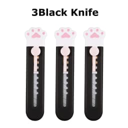 Zoecor 3/2Pcs Stationery Mini Pocket Cute Cat Paw Art Utility Knife Paper Box Cutter Small Non-Slip нож School Art Supplies Tool