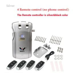 Wafu 019 Remote Control Door Lock Wireless Tuya Wifi Smart Lock Bluetooth Electronic Keyless Invisible Lock Phone Control Locks