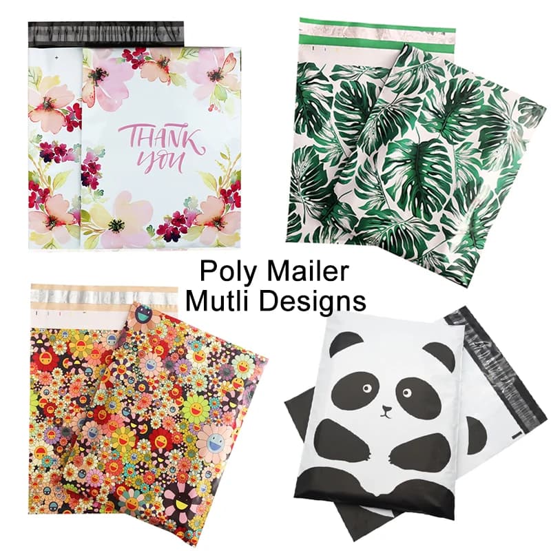 10PCS Print Poly Mailer Cloth Packaging Envelopes Self Seal Clothes Mailing bag courier shipping envelopes