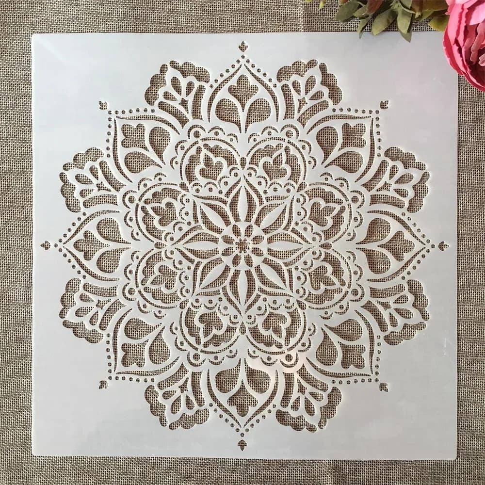 30*30cm Geometry Mandala B5 DIY Layering Stencils Painting Scrapbook Coloring Embossing Album Decorative Template