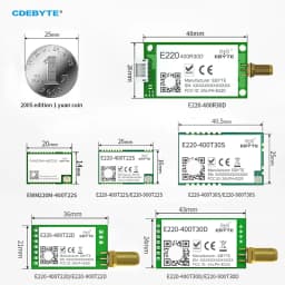 LLCC68 LoRa Module CDEBYTE E220 UART Series Module 433/868/915Mhz 22/30dBm Long Range WOR Transmitter Receiver