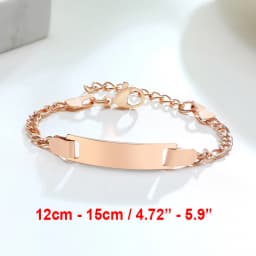 Custom Engraved Bracelets for Little Girl Gifts, Personalized Anti Allergy Stainless Steel Bar Girls Boys Jewelry