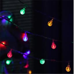 LED String Fairy Light 220V 10M/20M/30M Crystal Bubble Ball Outdoor Lamp Bulbs Garland Decoration Waterproof Garden Christmas