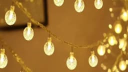 LED String Fairy Light 220V 10M/20M/30M Crystal Bubble Ball Outdoor Lamp Bulbs Garland Decoration Waterproof Garden Christmas