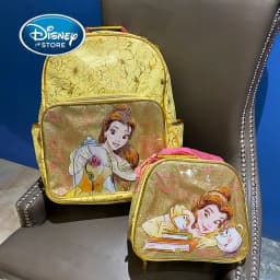 Disney Bell Backpack Girls' Slanting Handbag Children's Schoolbag Shanghai Disneyland Princess Backpack